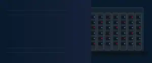 RAID server storage array with multiple drive bays representing professional RAID data recovery